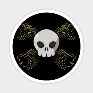 Diving crew Jolly Roger pirate flag (no caption) Magnet